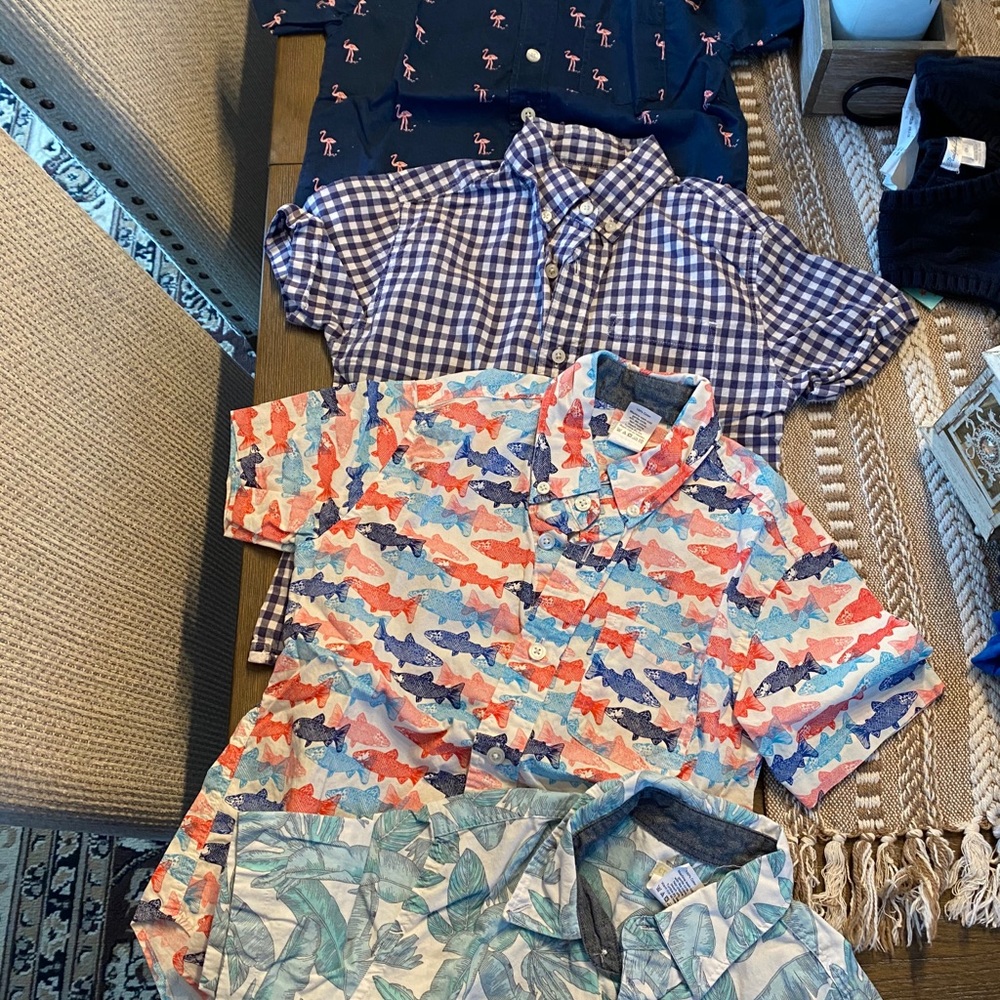 4 J Crew short sleeve button up Crew Cuts